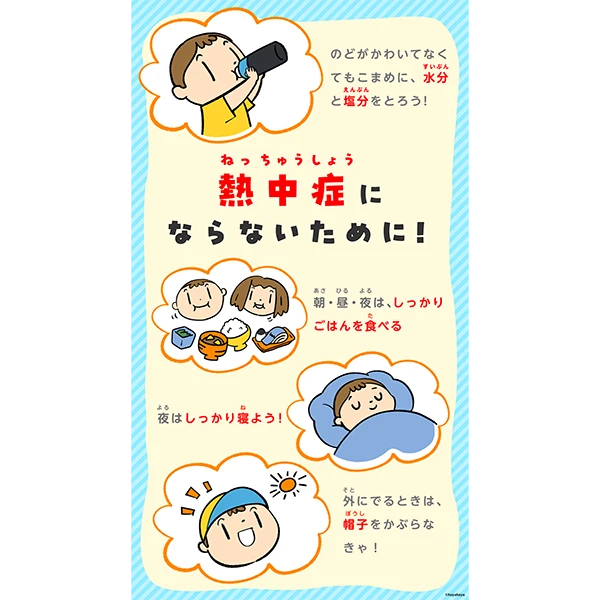 素材-熱中症にならないために HD縦